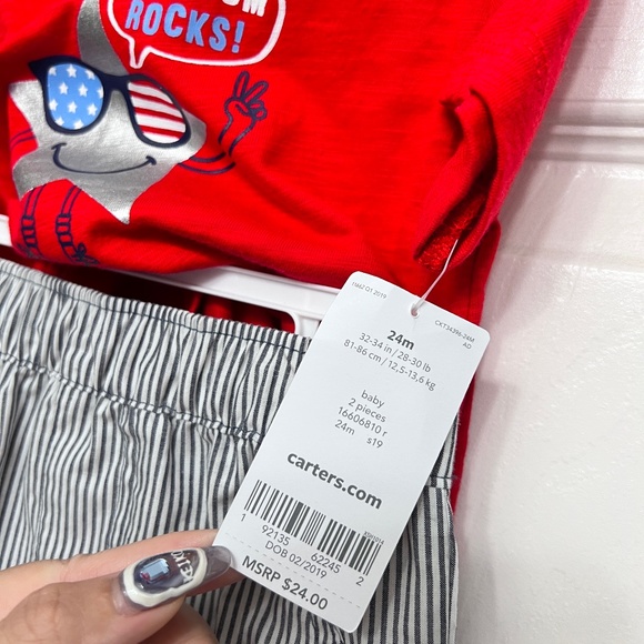 [All for$6-20 ]24m Carters tops+pant 2pc set - Picture 4 of 4